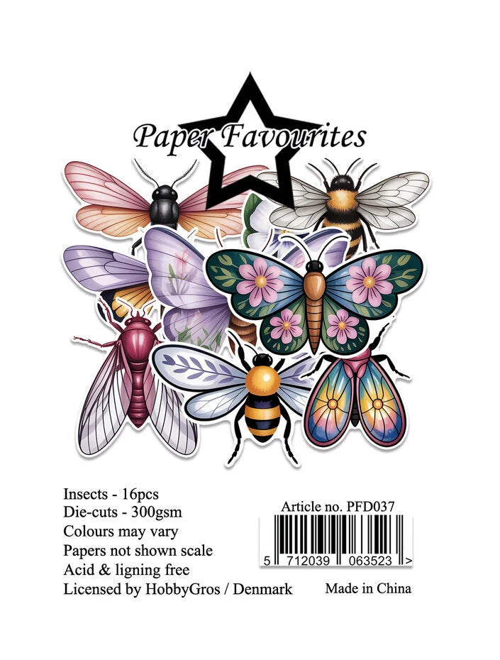 Paper Favourites Die-Cuts A7 Insects (PFD037)