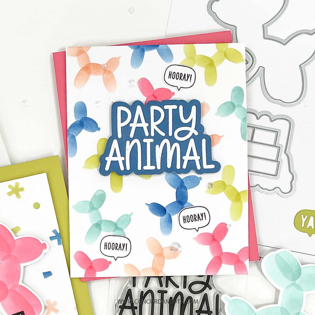 Concord & 9th Party Animal Stamp Set (4 x 4)