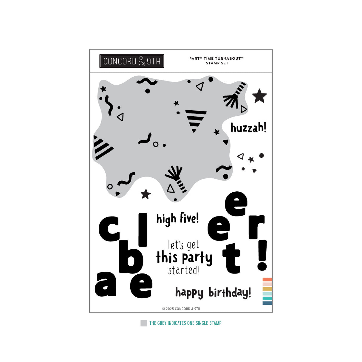 Concord & 9th Party Time Turnabout™ Stamp Set (6 x 8)