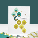 Concord & 9th Patterned Peacock Embossing Folder (4.75 x 6)