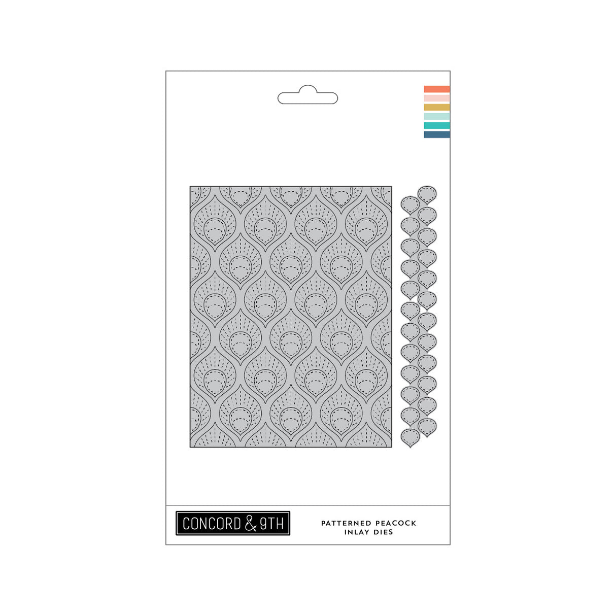 Concord & 9th Patterned Peacock Inlay Dies