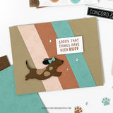 Concord & 9th Paw Prints Double Card Front Die