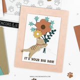 Concord & 9th Paw Prints Double Card Front Die