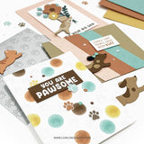 Concord & 9th Paw Prints Double Card Front Die