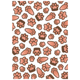 Honey Bee Stamps Paw Prints - 3D Embossing Folder