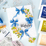 Pinkfresh Studio Ribbon Splendor stencil / Die Bundle