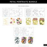 Concord & 9th Petal Portraits Stamp Set (4 x 4) & Die Bundle