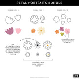 Concord & 9th Petal Portraits Stamp Set (4 x 4) & Die Bundle