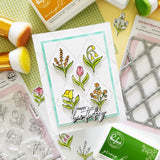 Pinkfresh Studio Petite Florals Stamp, die & stencil Bundle
