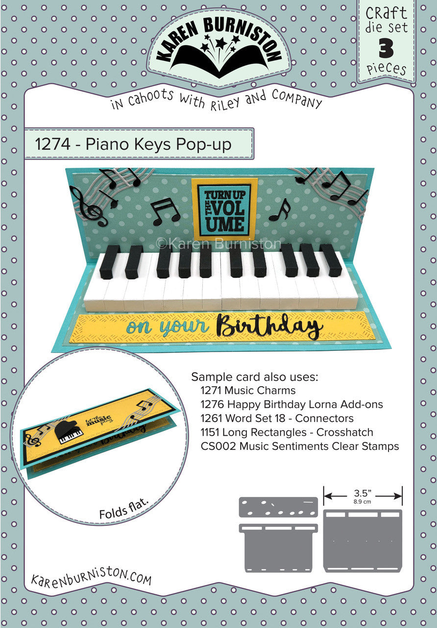 Karen Burniston Piano Keys Pop-up 1274