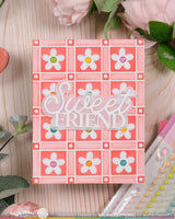 Waffle Flower Craft Picnic Plaid Stencil