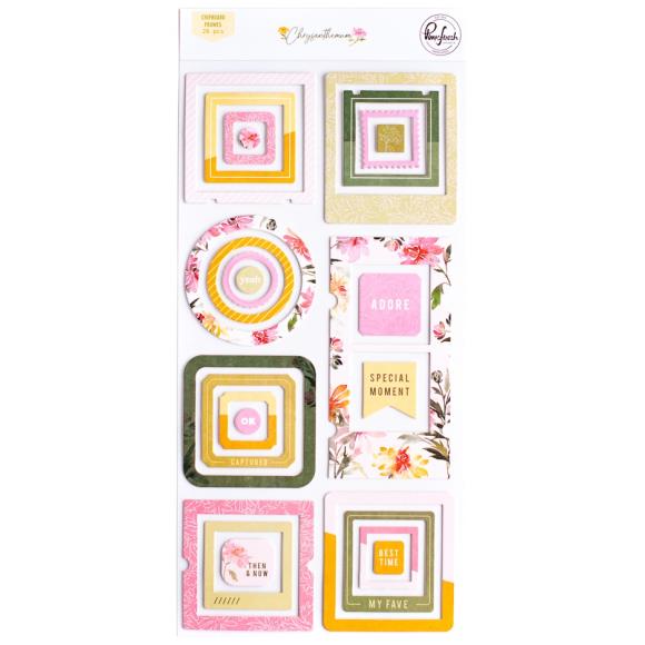 Pinkfresh Studio Chrysanthemum Card / Scrapbook Kit