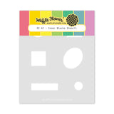Waffle Flower Crafts Postage Collage A7 Inner Blocks Stencil