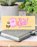 Waffle Flower Postage Collage Baby Stencil - 422523
