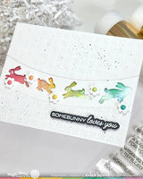 Waffle Flower Craft Postage Collage Bunny Silhouettes Die