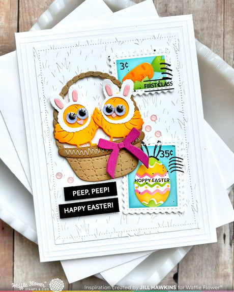 Waffle Flower Craft Postage Collage Egg Hunt Icons Die