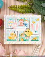 Waffle Flower Craft Postage Collage Egg Hunt Stamp Set