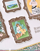Waffle Flower Crafts Postage Collage Frames Combo