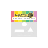 Waffle Flower Crafts Postage Collage Mini Slimline Inner Blocks Stencil