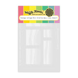 Waffle Flower Crafts Postage Collage Mini Slimline Wavy Lines Stencil
