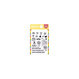 Waffle Flower Crafts Postage Collage Mom & Dad Details Stamp Set