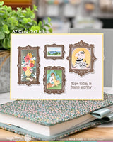 Waffle Flower Crafts Postage Collage Picture Perfect Detail Stamp