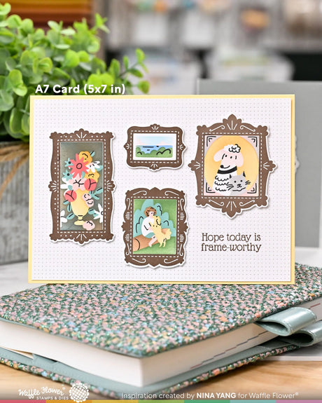 Waffle Flower Crafts Postage Collage Picture Perfect Detail Stamp