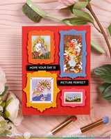 Waffle Flower Crafts Postage Collage Picture Perfect Detail Stamp