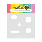 Waffle Flower Crafts Postage Collage Slimline Inner Blocks Stencil