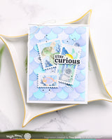 Waffle Flower Postage Collage Under the Sea Stencil (422421)