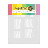 Waffle Flower Crafts Postage Collage Wavy Lines Stencil