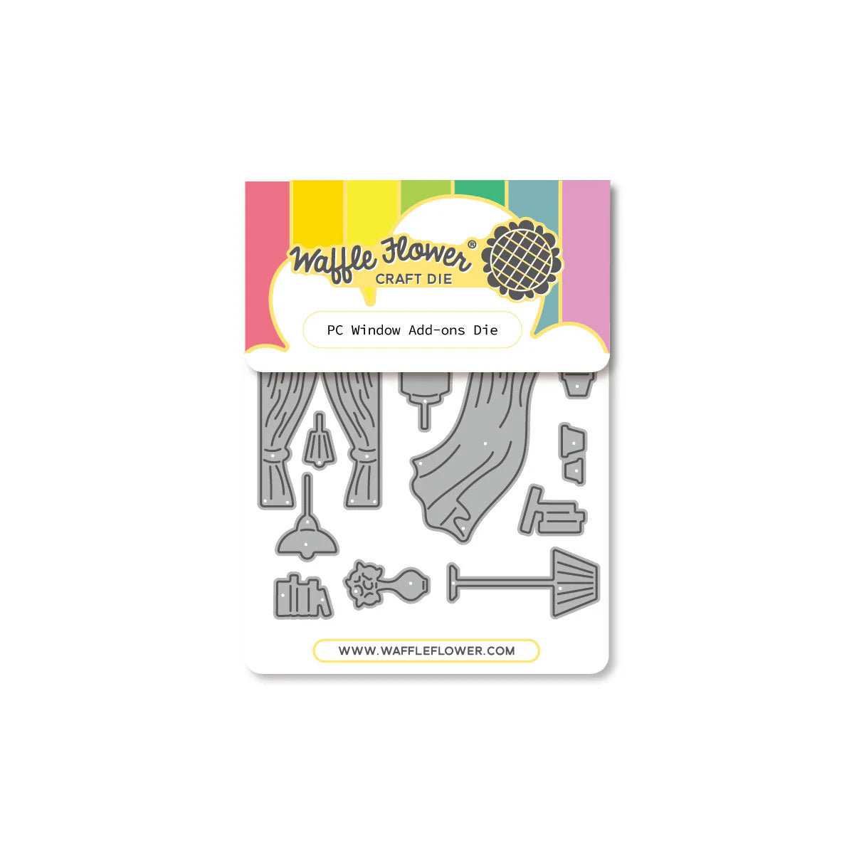 Waffle Flower Postage Collage Window Add-ons Die - 422355