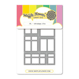 Waffle Flower Postage Collage Windows Die - 422354