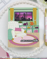 Waffle Flower Postage Collage Windows Die - 422354