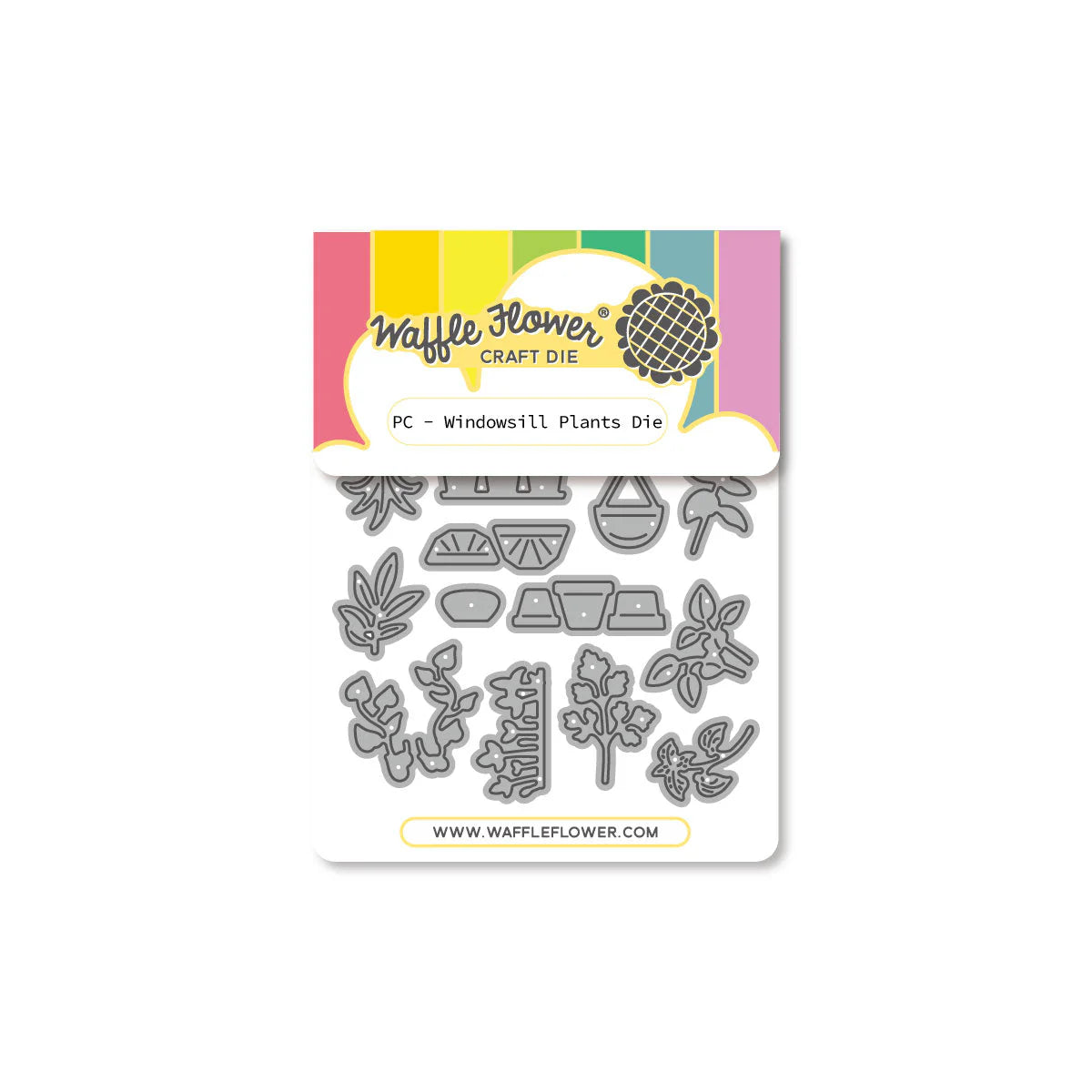 Waffle Flower Postage Collage Windowsill Plants Die - 422476