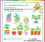 Waffle Flower Postage Collage Windowsill Plants Die - 422476