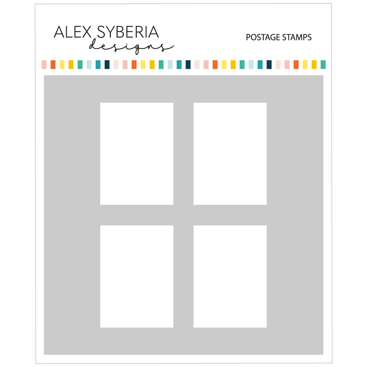 Alex Syberia Designs Postage Stamps Stencil