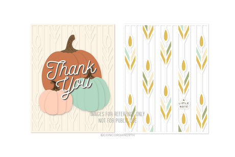 Concord & 9th Prairie Wheat Card Front Die