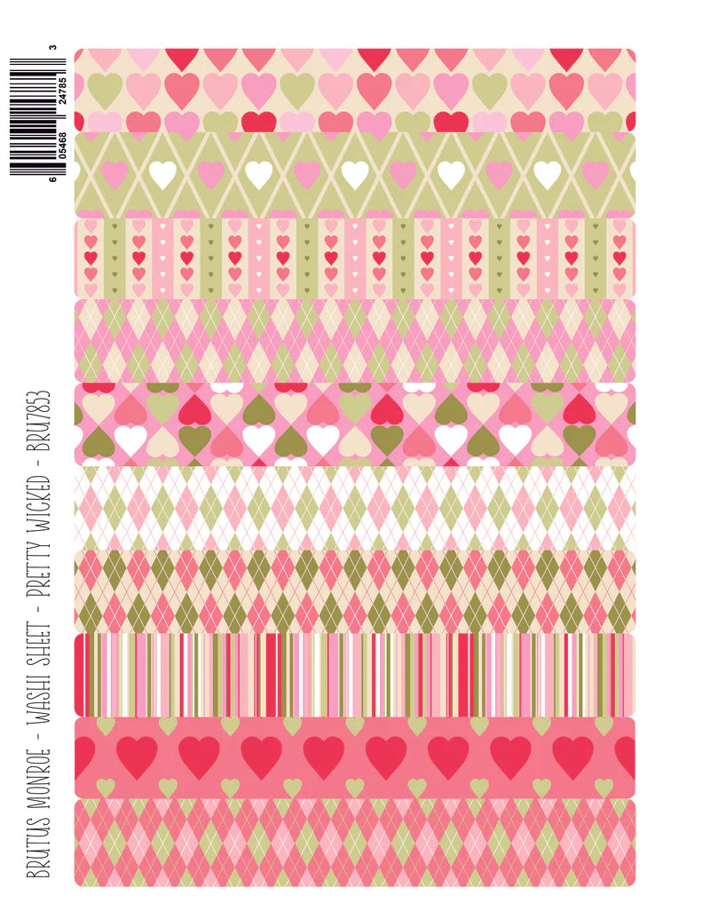 Brutus Monroe Pretty Wicked Washi Sheet