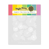 Waffle Flower Pumpkin Time Coloring Stencil