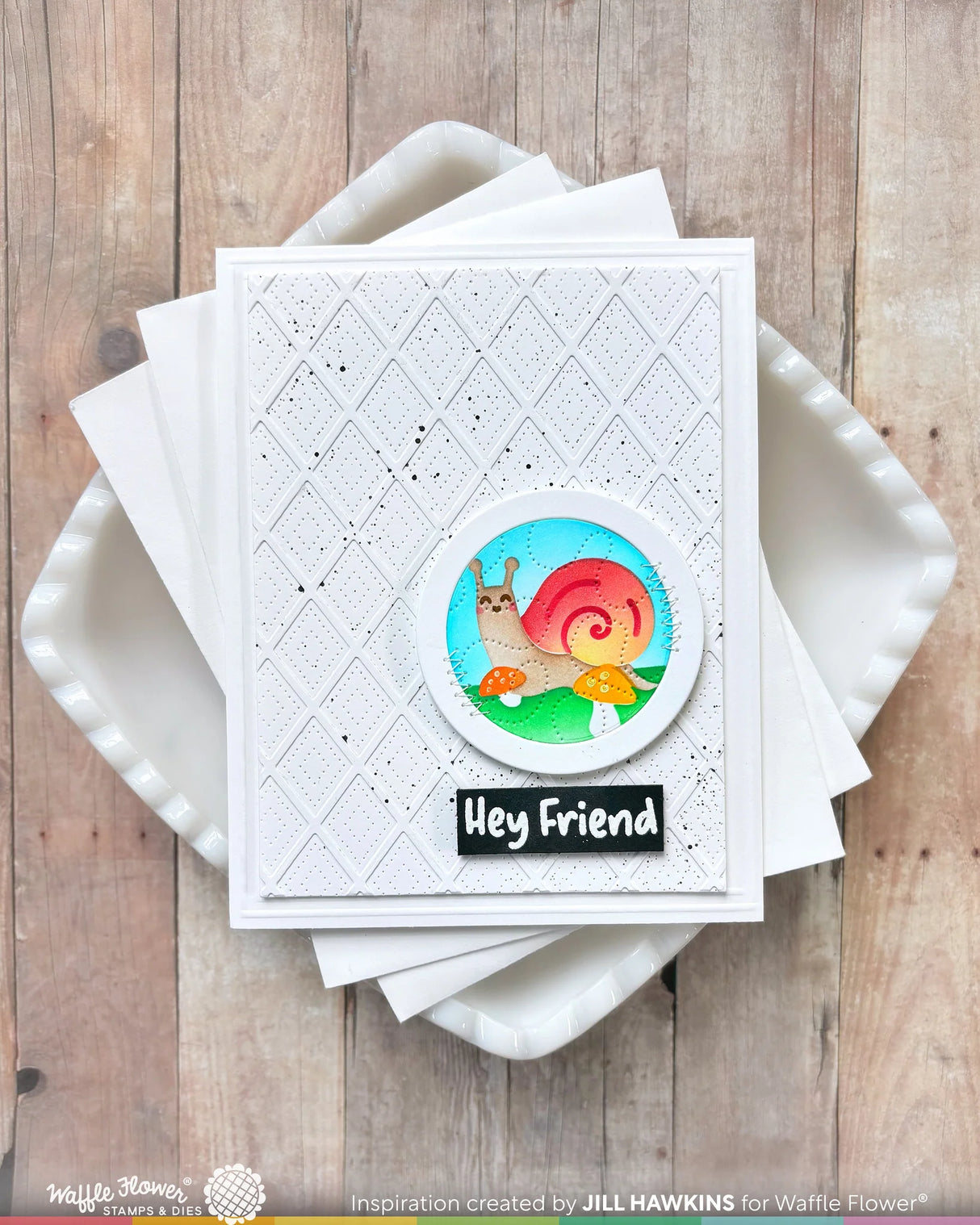 Waffle Flower Crafts Quick Greetings Stamp Set