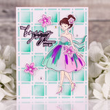 Pinkfresh Studio Couture Grace Stamp, Die & Stencil Bundle