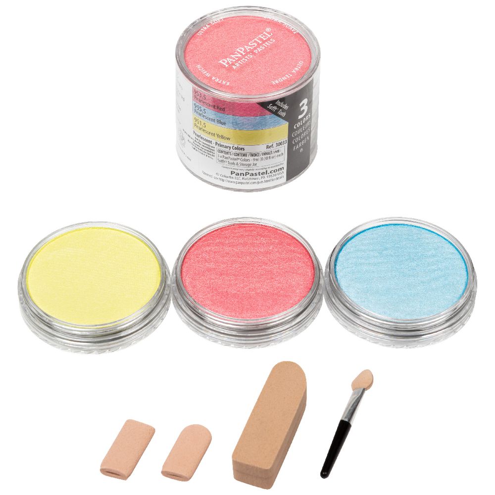 PanPastel Ultra Soft Pastel 3 Colour Pearlescent Primary Set