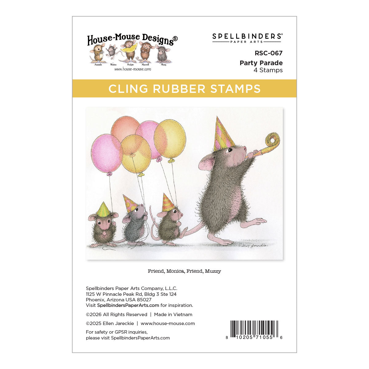 Spellbinders House-Mouse Party Parade Collector Bundle