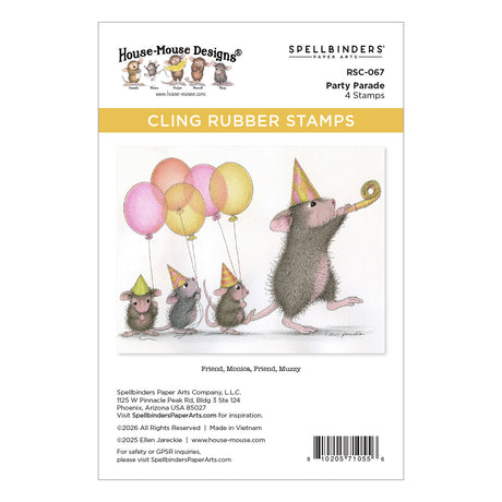 Spellbinders House-Mouse Party Parade Collector Bundle