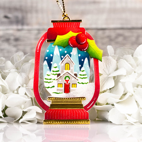 Pinkfresh Studio Lantern Landscapes stencil/ Die Bundle