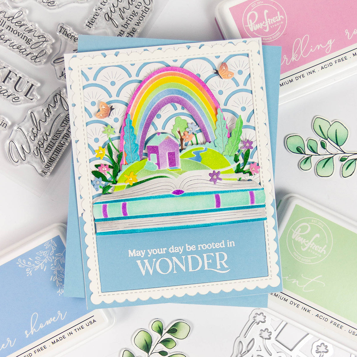 Pinkfresh Studio Nature's Narrative die & Stencil Bundle