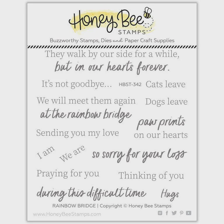 Honey Bee Stamps Rainbow Bridge - 4x4 Stamp Set