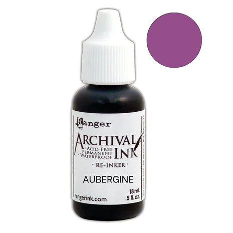 Ranger Archival Ink Re-Inkers Aubergine 5 fl oz (ARR85799)