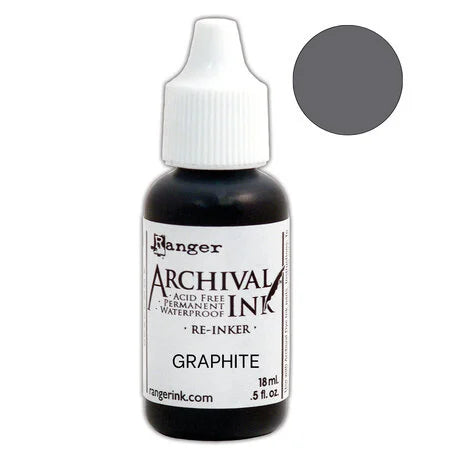 Ranger Archival Ink Re-Inkers Graphite 5 fl oz (ARR85423)